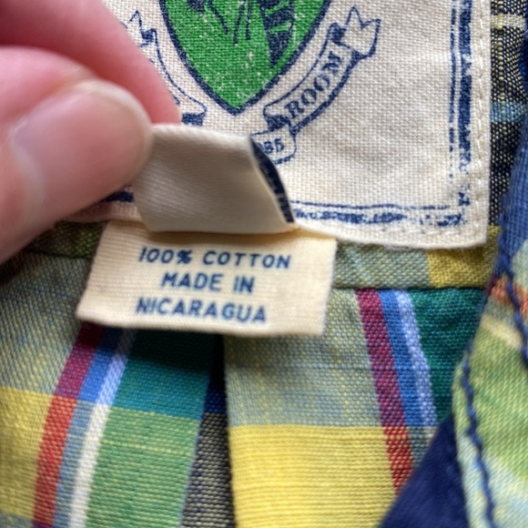 Men’s Club Room Vintage Fit Pembroke Button Up Short Sleeve Shirt - M - Picture 5 of 7